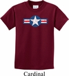 Distressed Air Force Star Kids Shirt