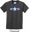 Distressed Air Force Star Kids Shirt