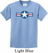 Distressed Air Force Star Kids Shirt