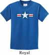 Distressed Air Force Star Kids Shirt