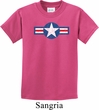 Distressed Air Force Star Kids Shirt