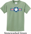 Distressed Air Force Star Kids Shirt