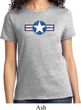 Distressed Air Force Star Ladies Shirt