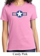 Distressed Air Force Star Ladies Shirt