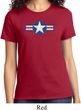 Distressed Air Force Star Ladies Shirt