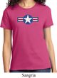 Distressed Air Force Star Ladies Shirt