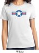 Distressed Air Force Star Ladies Shirt