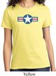 Distressed Air Force Star Ladies Shirt