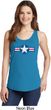 Distressed Air Force Star Ladies Tank Top