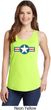 Distressed Air Force Star Ladies Tank Top
