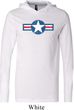 Distressed Air Force Star Lightweight Hoodie Tee