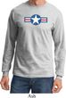 Distressed Air Force Star Long Sleeve Shirt