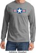 Distressed Air Force Star Long Sleeve Shirt