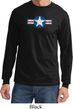 Distressed Air Force Star Long Sleeve Shirt