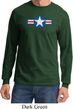 Distressed Air Force Star Long Sleeve Shirt