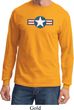 Distressed Air Force Star Long Sleeve Shirt