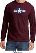 Distressed Air Force Star Long Sleeve Shirt