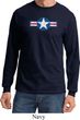 Distressed Air Force Star Long Sleeve Shirt