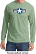 Distressed Air Force Star Long Sleeve Shirt