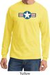 Distressed Air Force Star Long Sleeve Shirt