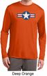 Distressed Air Force Star Mens Dry Wicking Long Sleeve Shirt