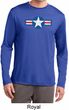 Distressed Air Force Star Mens Dry Wicking Long Sleeve Shirt