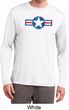Distressed Air Force Star Mens Dry Wicking Long Sleeve Shirt