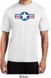 Distressed Air Force Star Mens Moisture Wicking Shirt