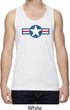 Distressed Air Force Star Mens Moisture Wicking Tanktop
