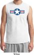 Distressed Air Force Star Mens Muscle Shirt