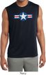 Distressed Air Force Star Mens Sleeveless Moisture Wicking Shirt