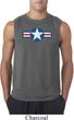 Distressed Air Force Star Mens Sleeveless Shirt