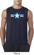 Distressed Air Force Star Mens Sleeveless Shirt