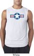 Distressed Air Force Star Mens Sleeveless Shirt