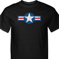 Distressed Air Force Star Mens Tall Shirt