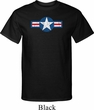 Distressed Air Force Star Mens Tall Shirt