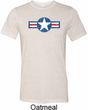 Distressed Air Force Star Mens Tri Blend Crewneck Shirt