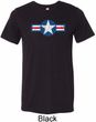 Distressed Air Force Star Mens Tri Blend Crewneck Shirt