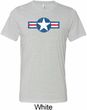Distressed Air Force Star Mens Tri Blend Crewneck Shirt