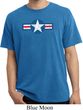 Distressed Air Force Star Pigment Dyed Shirt