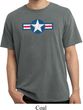 Distressed Air Force Star Pigment Dyed Shirt
