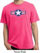 Distressed Air Force Star Pigment Dyed Shirt