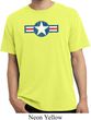 Distressed Air Force Star Pigment Dyed Shirt