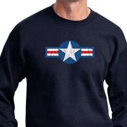 Distressed Air Force Star Sweatshirt