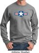 Distressed Air Force Star Sweatshirt