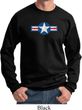 Distressed Air Force Star Sweatshirt