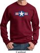 Distressed Air Force Star Sweatshirt