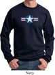 Distressed Air Force Star Sweatshirt