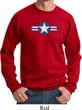 Distressed Air Force Star Sweatshirt