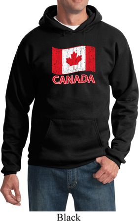 Distressed Canada Flag Hoodie